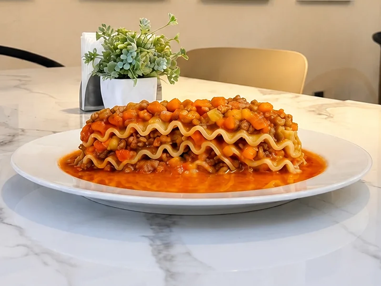 Lasaña — guisado casero de Casa D'Karmen