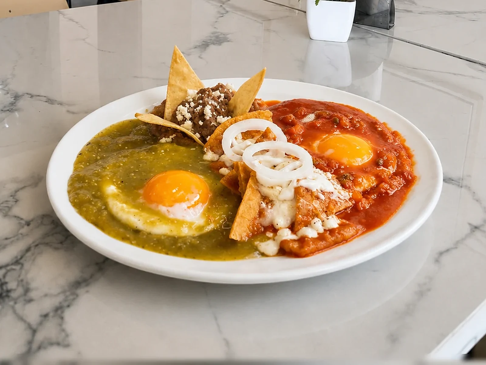 Huevos divorciados — desayuno casero de Casa D'Karmen